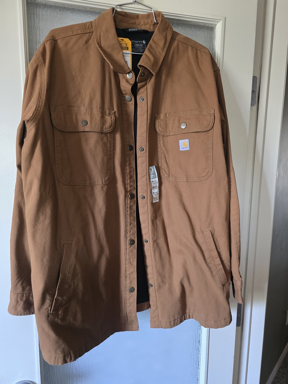 Carhartt Brown Work-Style Duck Jacket - Men's